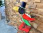 Preview: Dekoskulptur "Rabe" ca. H55 x L23 x B52 cm aus recyceltem Metall