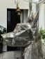 Preview: Skulptur Hund aus Eisen 120 cm