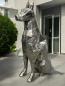 Preview: Skulptur Hund aus Eisen 120 cm