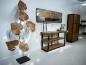 Preview: Dekoration Leaves aus Holz mit Stahl freistehend