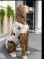 Preview: Deko Sitzender Hund 100 cm aus Holz und Aluminium