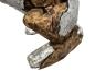 Preview: Deko Sitzender Hund 100 cm aus Holz und Aluminium-
