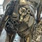 Preview: Einmalige Skulptur aus Metallschrott