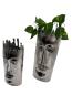 Preview: Design Blumenvasen-Set Gesicht aus Nickel