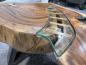Preview: Design Massivholztisch/Couchtisch "Lakeside" aus Suar Baumscheiben