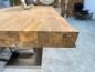 Preview: Design Massivholztisch mit extrem starker Tischplatte