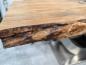 Preview: Design Massivholztisch mit extrem starker Tischplatte