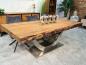 Preview: Design Massivholztisch mit extrem starker Tischplatte