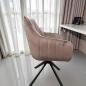 Preview: Swivel Chair "CADIZ", cappuccino, with armrest, with automatic return