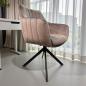 Preview: Swivel Chair "CADIZ", cappuccino, with armrest, with automatic return