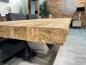 Preview: Vollmassiver Wohnzimmertisch aus recyceltem Teakholz 220cm