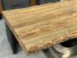 Preview: Vollmassiver Wohnzimmertisch aus recyceltem Teakholz 220cm