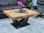 Preview: Rechteckiger Couchtisch aus Massivholz Deep Island 100 cm