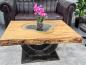 Preview: Rechteckiger Couchtisch aus Massivholz Deep Island 100 cm