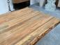 Preview: Eckiger Esszimmertisch aus Teakholz, 200x100 cm, 7 cm dick