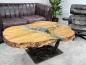 Preview: Wohnzimmertisch aus Holz edler Couchtisch Designtisch