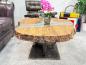 Preview: Wohnzimmertisch aus Holz edler Couchtisch Designtisch