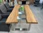 Preview: Edler Esstisch Old Elements aus Altholz massiv rechteckig modern rustikal