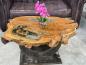 Preview: Massivholz Couchtisch Baumstamm Baumscheibe Expression Handarbeit