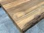 Preview: Massiver Couchtisch Holz mit Edelstahl modern rustikal Massivholz