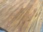 Preview: Massivholz Esstisch Elements 180 cm Teakholz mit Glaseinlage