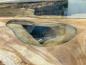 Preview: Esstisch Expression aus Teakholz mit Glaseinlagen und Edelstahlgestell