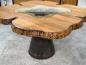 Preview: Esstisch einmalig Designtisch mit Wildkante