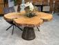 Preview: Esstisch einmalig Designtisch mit Wildkante