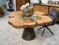 Preview: Esstisch einmalig Designtisch mit Wildkante