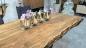 Preview: Esstisch aus recyceltem Holz für 6 Personen, rechteckig.