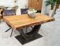 Preview: Esstisch aus recyceltem Holz für 6 Personen, 160x90x78 cm.