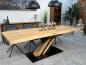 Preview: Esszimmertisch mit Baumkante 250 x 100 cm Canyon