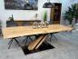 Preview: Esszimmertisch mit Baumkante 250 x 100 cm Canyon