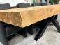Preview: Esszimmertisch mit Baumkante 300 cm