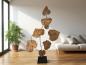 Preview: Dekoration Leaves aus Holz mit Stahl freistehend