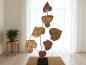 Preview: Dekoration Leaves aus Holz mit Stahl freistehend