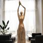 Preview: Holzskulptur Raumtrenner Teakholz