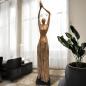 Preview: Holzskulptur Raumtrenner Teakholz
