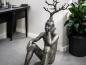 Preview: Große Deko-Figur aus Aluminium Mann mit Baum