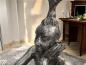 Preview: Große Deko-Figur aus Aluminium Mann mit Baum