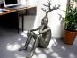Preview: Große Deko-Figur aus Aluminium Mann mit Baum