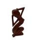 Preview: Handgeschnitzte Design Holzfigur Frau M