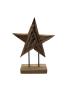 Preview: Handgeschnitzte Weihnachtsdekoration Holzstern L