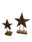 Preview: Handgeschnitzte Weihnachtsdekoration Holzstern-Set