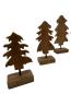 Preview: Handgeschnitzte Weihnachtsdekoration aus Holz "Tannen" ca. B11,5xT5,5xH22 cm, B12xT5xH27 cm, B13xT5,5xH31 cm ähnl. Abbildung