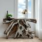 Preview: Sideboard aus einer Baumwurzel mit Aluminium