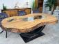 Preview: Massiver Holztisch Fusion aus recyceltem Holz