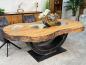 Preview: Massiver Holztisch Fusion aus recyceltem Holz