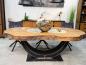 Preview: Massiver Holztisch Fusion aus recyceltem Holz