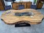 Preview: Massiver Holztisch Fusion aus recyceltem Holz